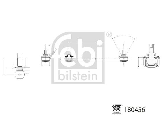 FEBI BILSTEIN Stange/Strebe, Stabilisator 180456