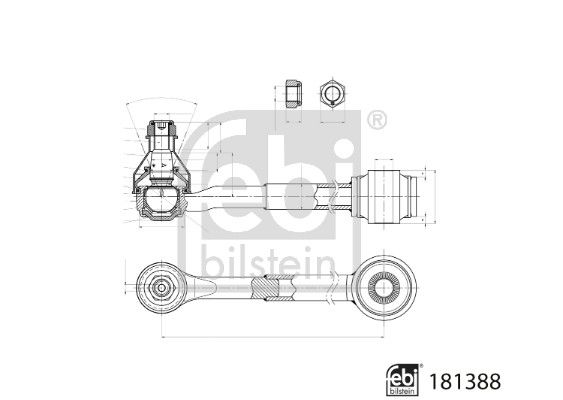 FEBI BILSTEIN Lenker, Radaufhängung 181388