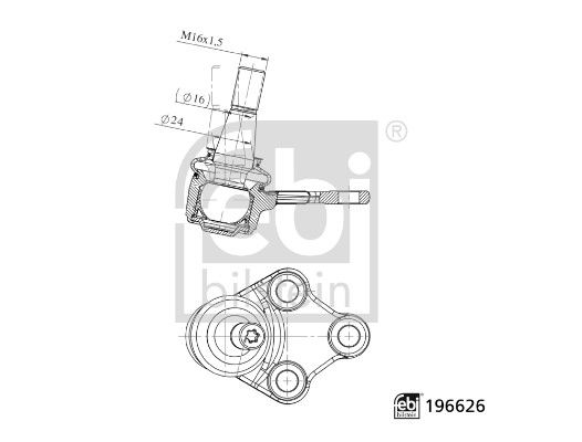 FEBI BILSTEIN Trag-/Führungsgelenk 196626