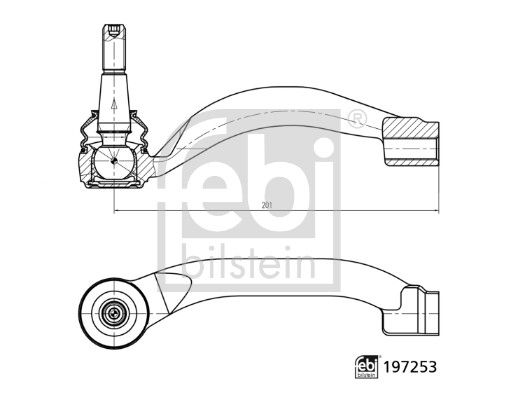 FEBI BILSTEIN Spurstangenkopf 197253
