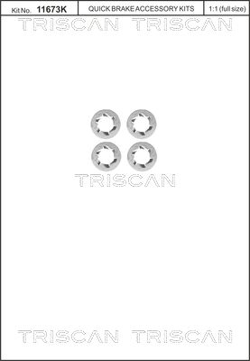 TRISCAN Schraubensatz, Bremsscheibe 8105 116014