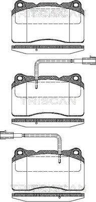TRISCAN Bremsbelagsatz, Scheibenbremse 8110 12014