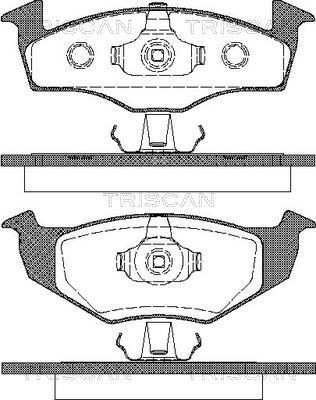 TRISCAN Bremsbelagsatz, Scheibenbremse 8110 29004