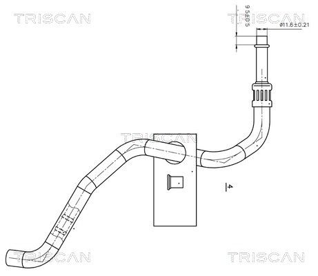 TRISCAN Hydraulikschlauch, Lenkung 8516 11002