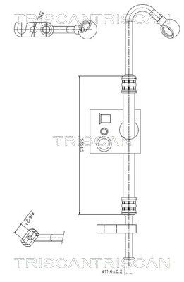 TRISCAN Hydraulikschlauch, Lenkung 8516 11030