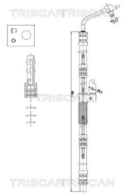 TRISCAN Hydraulikschlauch, Lenkung 8516 17001