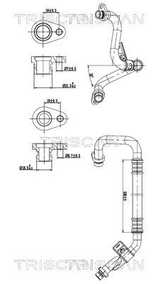 TRISCAN Hochdruck-/Niederdruckleitung, Klimaanlage 9010 10016