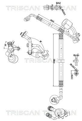 TRISCAN Hochdruck-/Niederdruckleitung, Klimaanlage 9010 24009