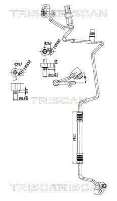 TRISCAN Hochdruck-/Niederdruckleitung, Klimaanlage 9010 29003