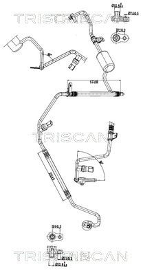 TRISCAN Hochdruck-/Niederdruckleitung, Klimaanlage 9010 81007