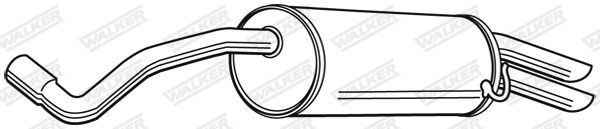 WALKER Endschalldämpfer 23333