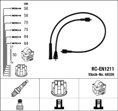 NGK Zündleitungssatz 44326