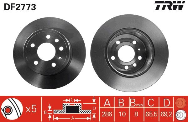 TRW Bremsscheibe DF2773