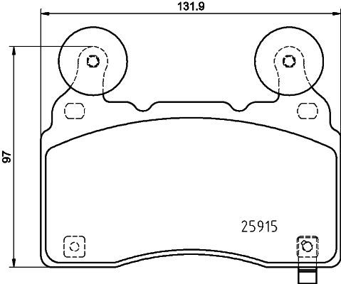 HELLA Bremsbelagsatz, Scheibenbremse 8DB 355 039-481