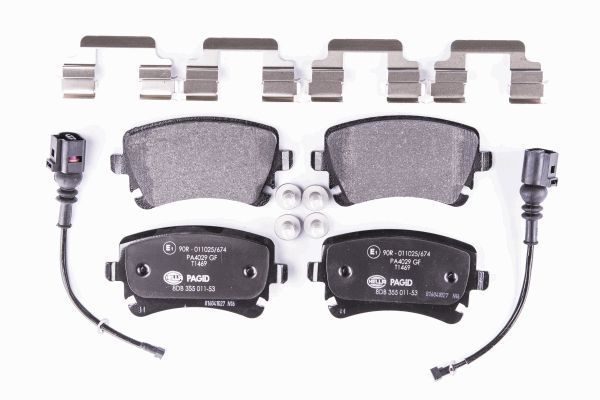 HELLA Bremsbelagsatz, Scheibenbremse 8DB 355 011-531