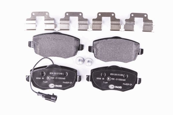 HELLA Bremsbelagsatz, Scheibenbremse 8DB 355 012-851