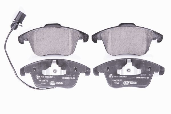 HELLA Bremsbelagsatz, Scheibenbremse 8DB 355 013-861