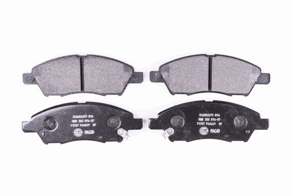 HELLA Bremsbelagsatz, Scheibenbremse 8DB 355 014-071