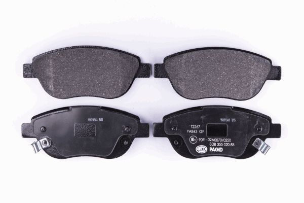 HELLA Bremsbelagsatz, Scheibenbremse 8DB 355 020-881