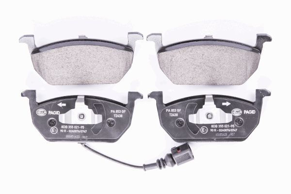 HELLA Bremsbelagsatz, Scheibenbremse 8DB 355 021-951