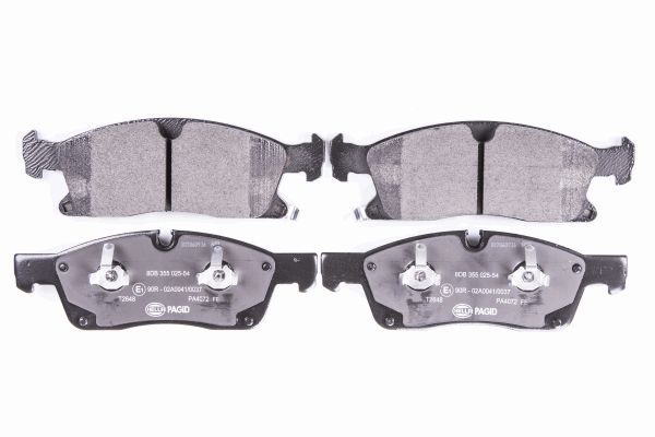 HELLA Bremsbelagsatz, Scheibenbremse 8DB 355 025-541