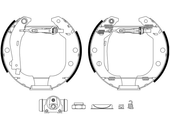 HELLA Bremsbackensatz 8DB 355 003-951