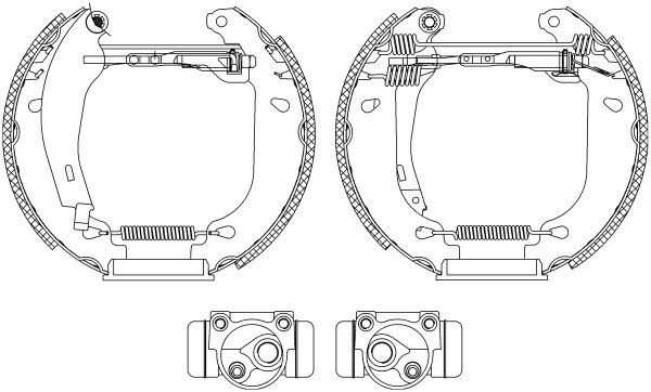 HELLA Bremsbackensatz 8DB 355 003-901