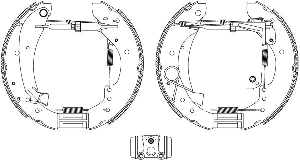 HELLA Bremsbackensatz 8DB 355 004-231