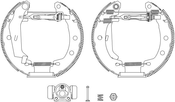 HELLA Bremsbackensatz 8DB 355 004-261