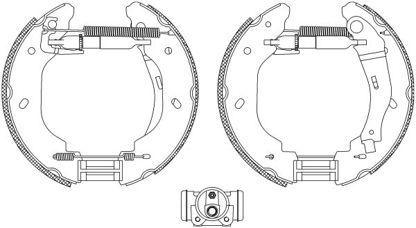 HELLA Bremsbackensatz 8DB 355 005-081