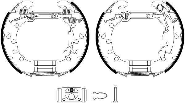 HELLA Bremsbackensatz 8DB 355 022-971