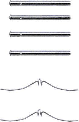 HELLA Zubehörsatz, Scheibenbremsbelag 8DZ 355 202-221