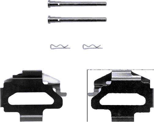 HELLA Zubehörsatz, Scheibenbremsbelag 8DZ 355 202-381