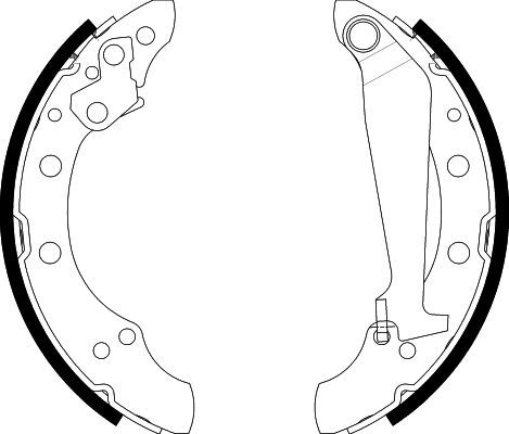 HELLA Bremsbackensatz 8DB 355 001-311