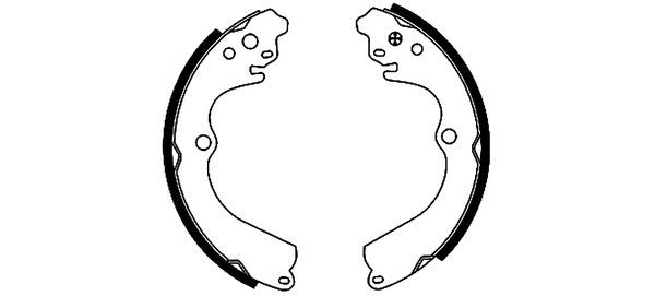 HELLA Bremsbackensatz 8DB 355 001-221