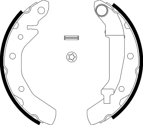 HELLA Bremsbackensatz 8DB 355 001-741