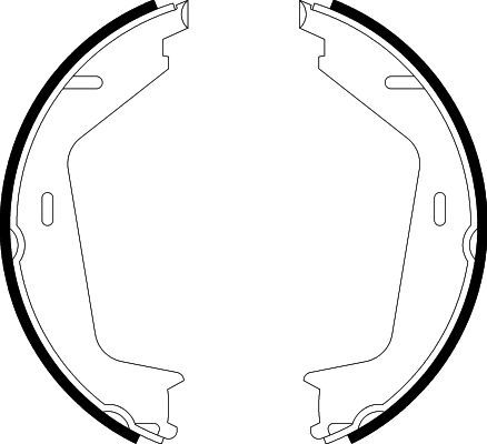 HELLA Bremsbackensatz, Feststellbremse 8DA 355 050-591