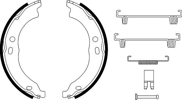 HELLA Bremsbackensatz, Feststellbremse 8DA 355 050-751