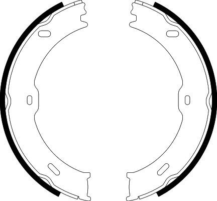 HELLA Bremsbackensatz, Feststellbremse 8DA 355 050-761