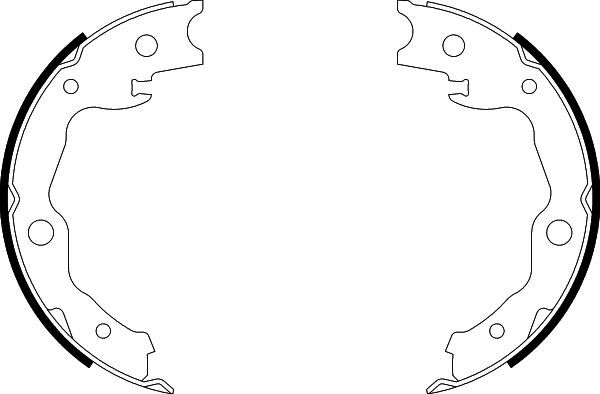 HELLA Bremsbackensatz, Feststellbremse 8DA 355 050-031