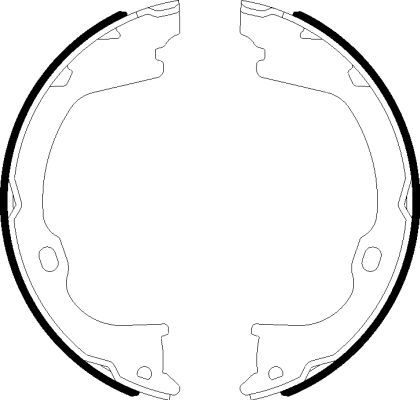 HELLA Bremsbackensatz, Feststellbremse 8DA 355 051-101