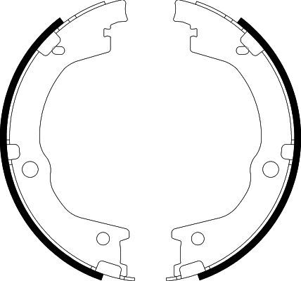 HELLA Bremsbackensatz, Feststellbremse 8DA 355 051-111