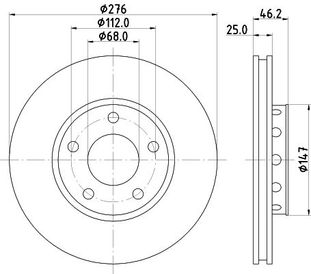 HELLA Bremsscheibe 8DD 355 101-361