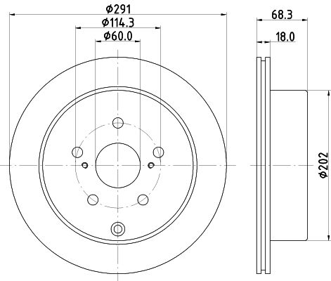 HELLA Bremsscheibe 8DD 355 105-421