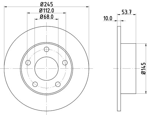HELLA Bremsscheibe 8DD 355 118-581