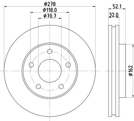 HELLA Bremsscheibe 8DD 355 106-011