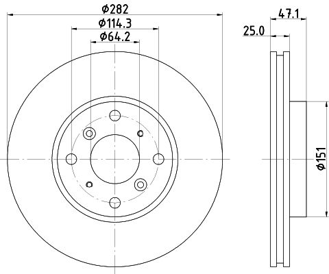 HELLA Bremsscheibe 8DD 355 108-131
