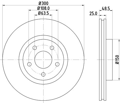 HELLA Bremsscheibe 8DD 355 112-191
