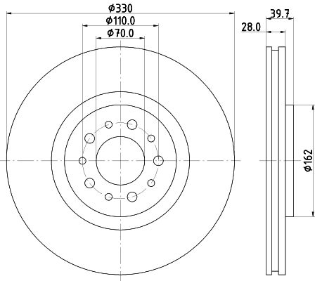 HELLA Bremsscheibe 8DD 355 118-751