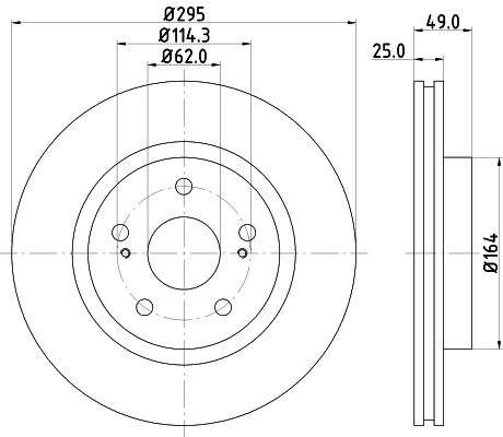 HELLA Bremsscheibe 8DD 355 113-621